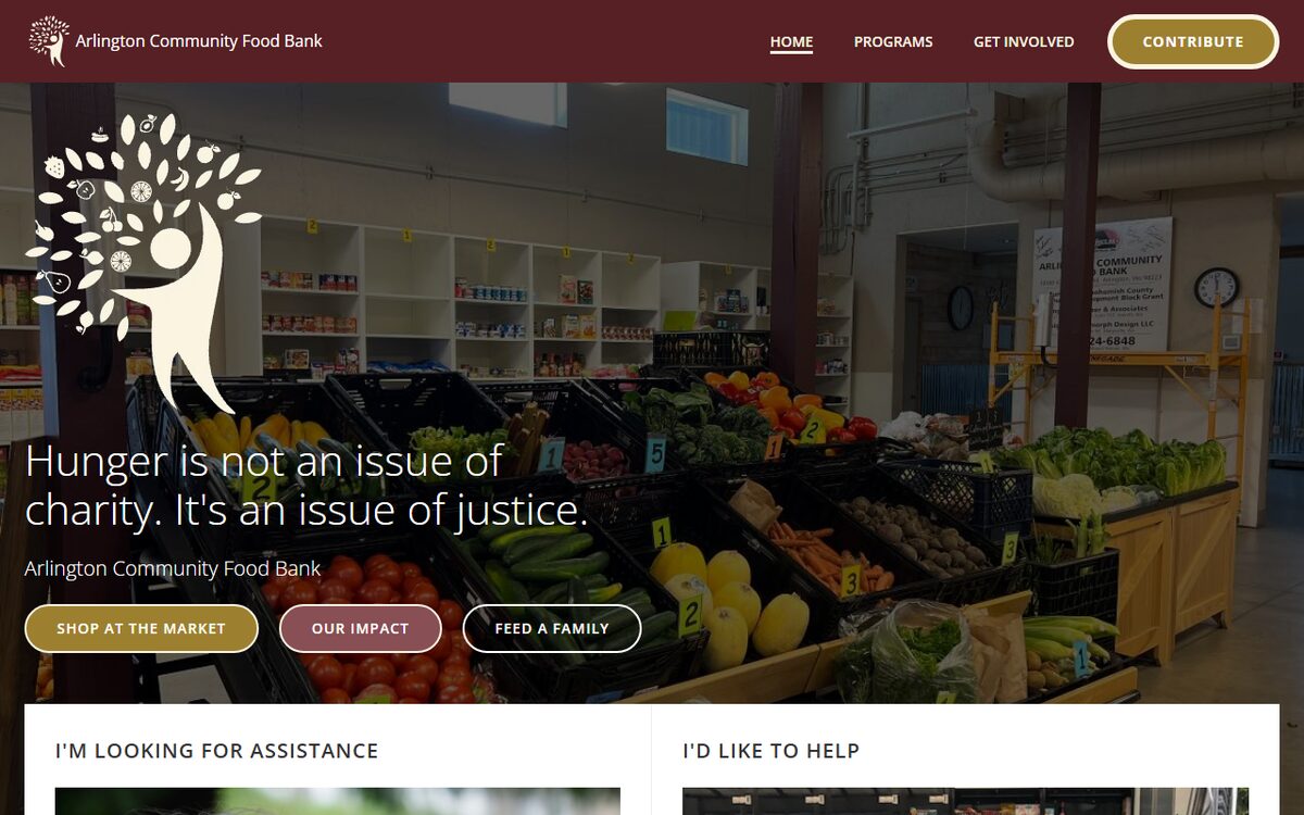 Arlington Community Food Bank screenshot
