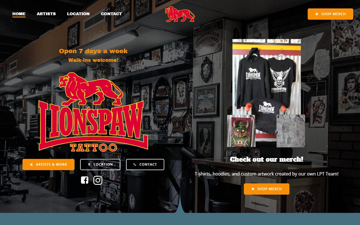 Lion&rsquo;s Paw Tattoo screenshot